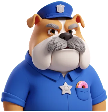 Chief Barkley the bulldog