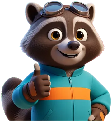 Dash the raccoon