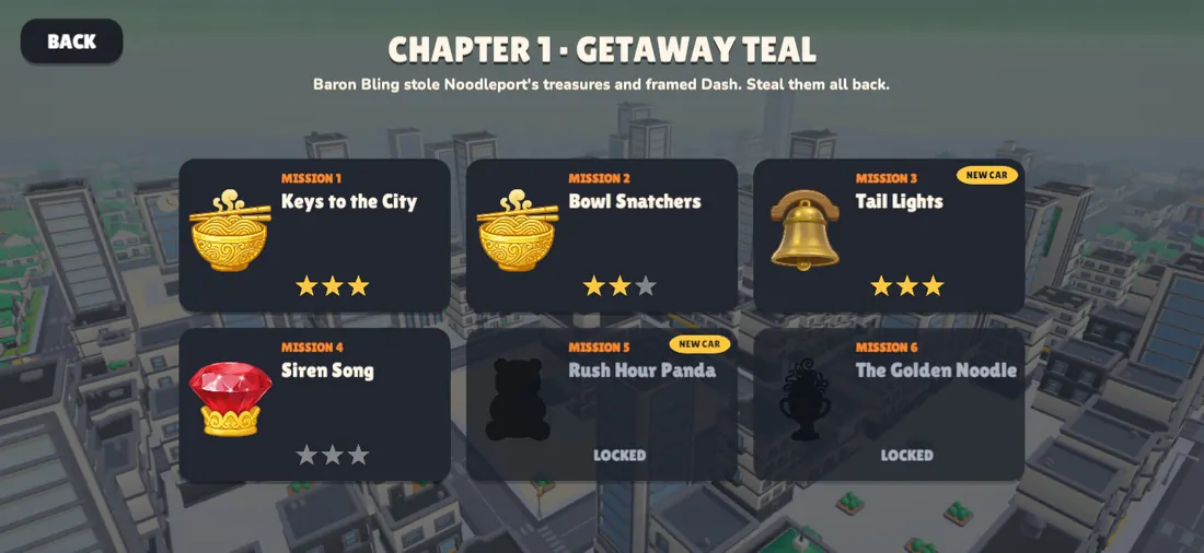 Chapter 1 mission cards with stars